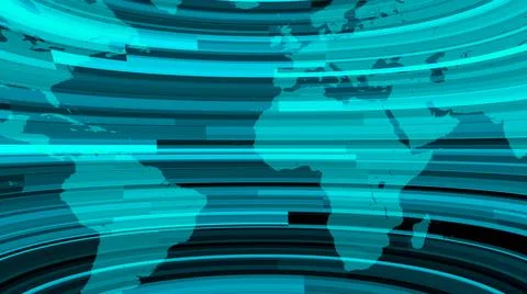 Modern techy background with earth map for presentation. news background 4k. イラスト素材