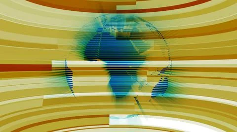 Modern techy background with earth map for presentation. news background 4k. イラスト素材