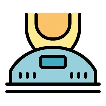 Modern teeth whitening machine shining brightly in dental clinic Stock Illustration