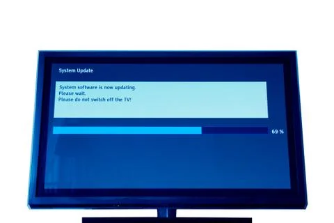 Modern televison update process Foto stock