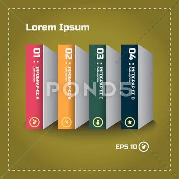 Modern template design concept in book stack style: Royalty Free #39640994