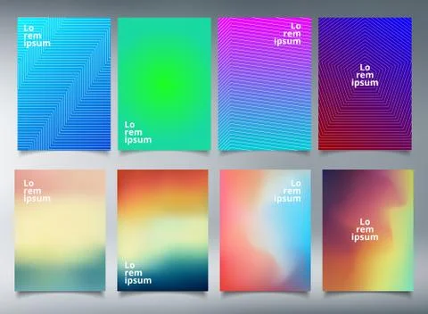 Modern template minimal covers design for brochure Stock Illustration