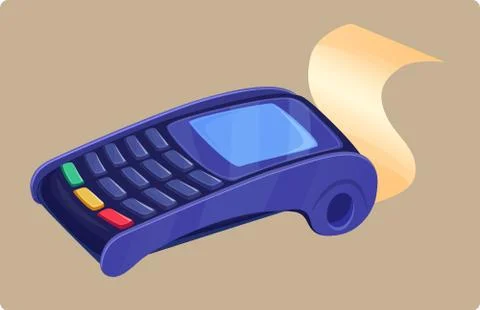 Modern terminal payment  - vector image Stock Illustration
