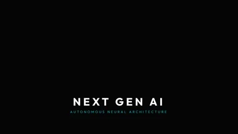 Modern Text Animation: Next Gen AI Futuristic Technology Background Loop Stock Footage 336806011