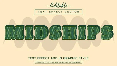 Modern Text effect with pattern style effect fully editable Illustrazione stock