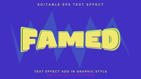 Modern text effect style with amazing colors vector Stock Illustration