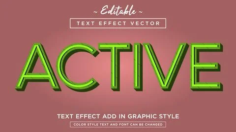 Modern text effect style with beautiful background fully editable text effect Illustrazione stock