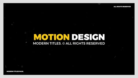 Modern Text Titles Stock After Effects