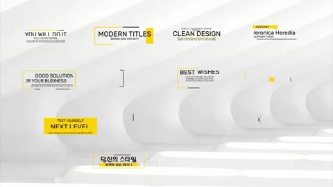 Modern Text Titles for After Effects Stock After Effects