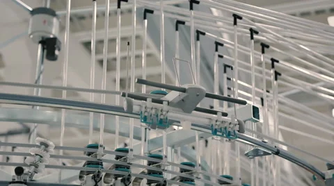 Modern textile factory Stock Footage 54430220