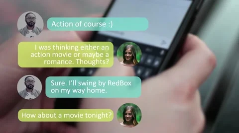 Modern Texting and Messaging Graphic Stock After Effects