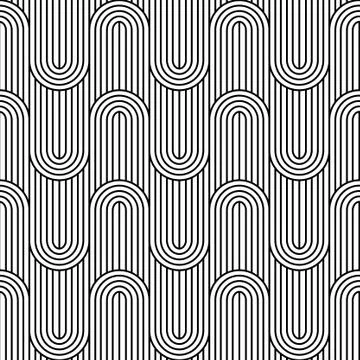 Modern texture with striped and semicircles Stock Illustration