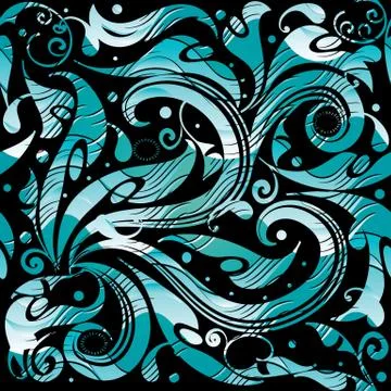 Modern textured floral seamless pattern. Abstract ornamental vin Stock Illustration