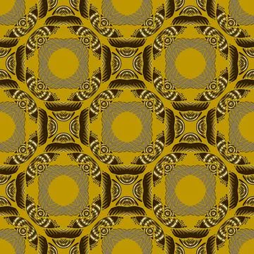 Modern textured geometric seamless pattern. Abstract ornamental vector backgr Stock Illustration