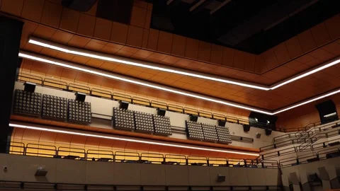 Modern theater balcony interior Stock Footage 335862867