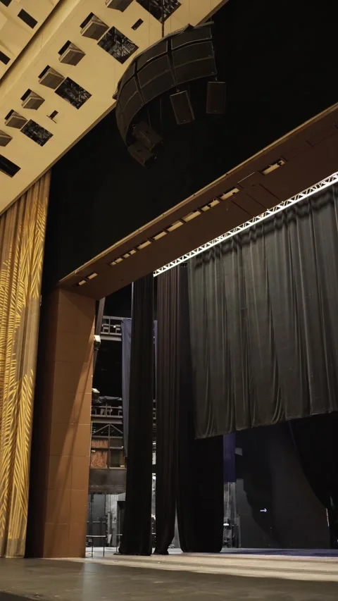 Modern theater stage interior Video stock 335861888