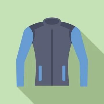 Modern thermal jacket offering warmth and breathability for outdoor activities Stock Illustration