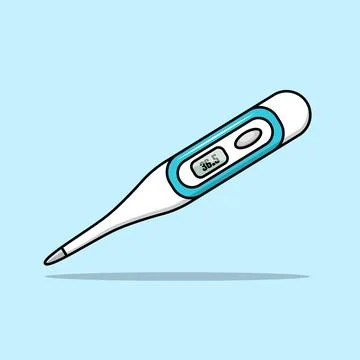 Modern Thermometer Stock Illustration
