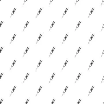 Modern thermometer pattern seamless vector Illustrazione stock