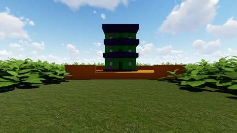 Modern Three storried building Stock-Footage 344411305