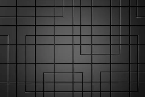 Modern tile wall. 3D rendering. Stock Illustration