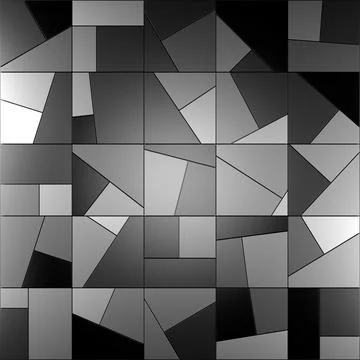 Modern tile wall. 3D rendering. Stock Illustration