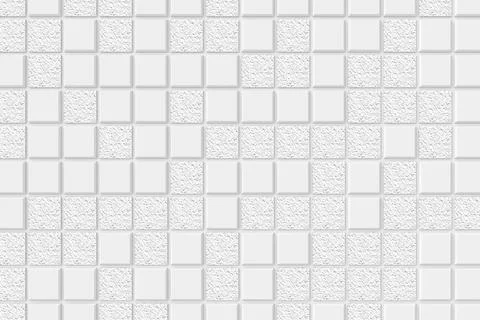 Modern tile wall. 3D rendering. Stock Illustration