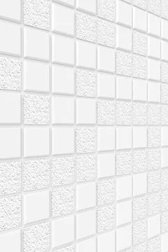 Modern tile wall. 3D rendering. イラスト素材