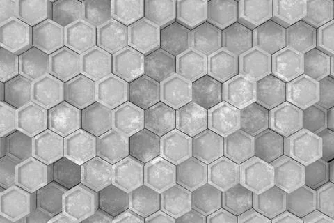 Modern tile wall. 3D rendering. Stock Illustration