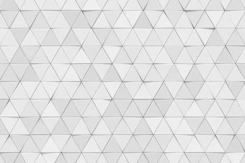 Modern tile wall design. Abstract background of triangle. 3D rendering. Stock Illustration