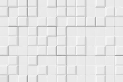 Modern tile wall design. Abstract background. 3D rendering. Stock Illustration