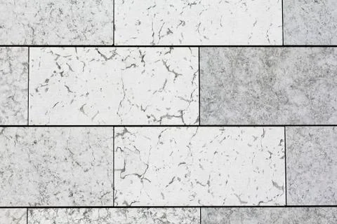 Modern tiled pattern in a wall Stock Photos