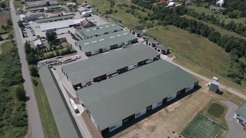 Modern timber production facility Video stock 316583825