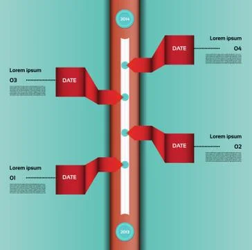 Modern timeline design template. eps 10 Stock Illustration