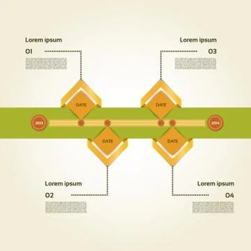 Modern timeline design template. eps 10 Stock Illustration
