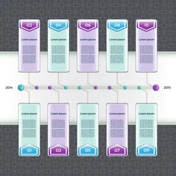 Modern timeline design template. eps 10 Stock Illustration