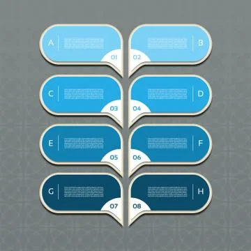Modern timeline design template. eps 10 Stock Illustration