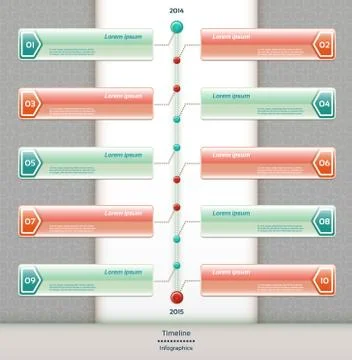 Modern timeline design template. eps 10 Stock Illustration
