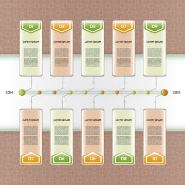 Modern timeline design template. eps 10 Stock Illustration
