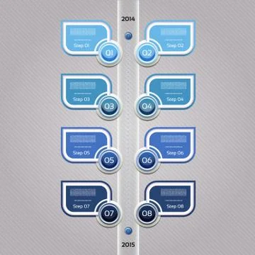 Modern timeline design template. eps 10 Stock Illustration
