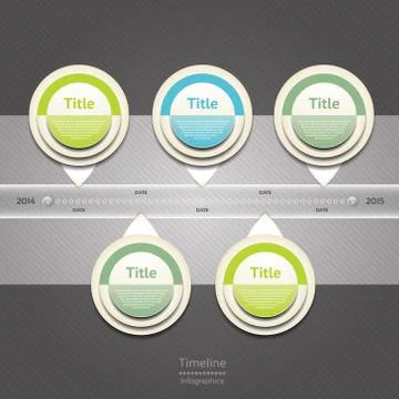 Modern timeline design template. eps 10 Stock Illustration