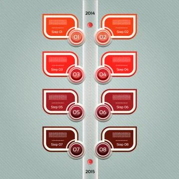 Modern timeline design template. eps 10 Stock Illustration