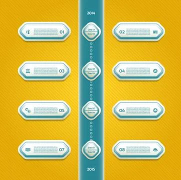 Modern timeline design template. eps 10 Stock Illustration
