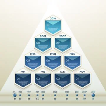 Modern timeline design template. eps 10 Stock Illustration