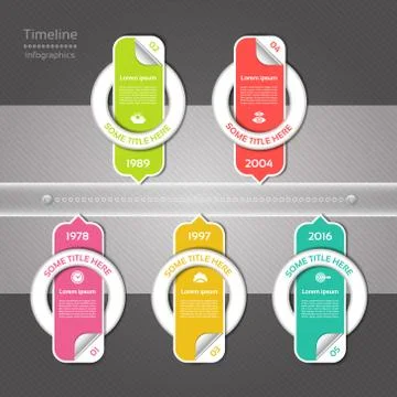 Modern timeline design template. eps 10 Stock-Illustration