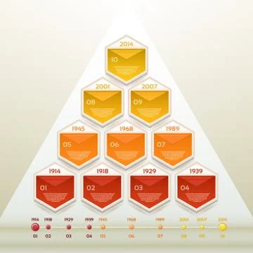 Modern timeline design template. eps 10 Stock Illustration