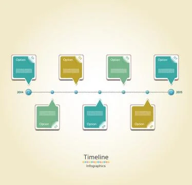 Modern timeline design template Stock Illustration