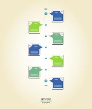 Modern timeline design template Stock Illustration