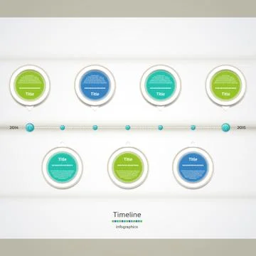 Modern timeline design template Stock Illustration