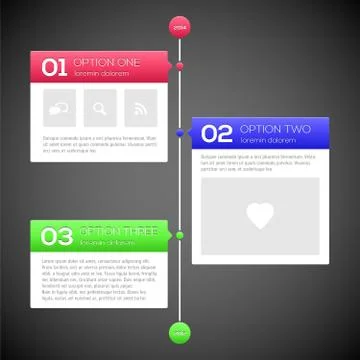 Modern timeline design template Stock Illustration